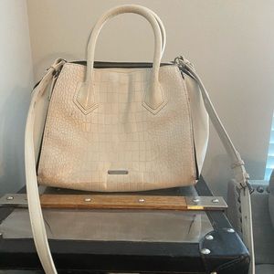 Rebecca Minkoff Cream snakeskin purse